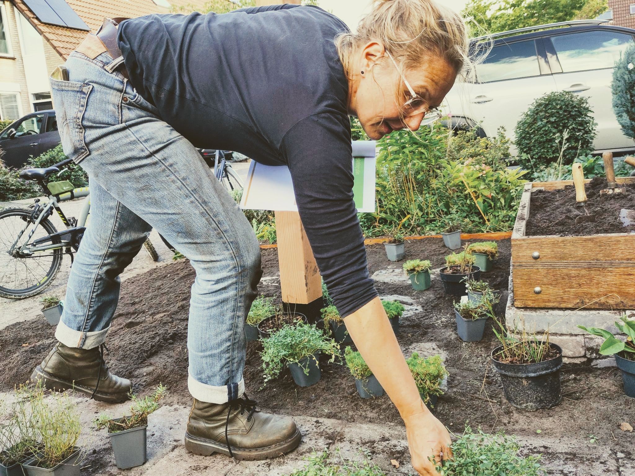 Begeleiding bij de realisatie van de tuin